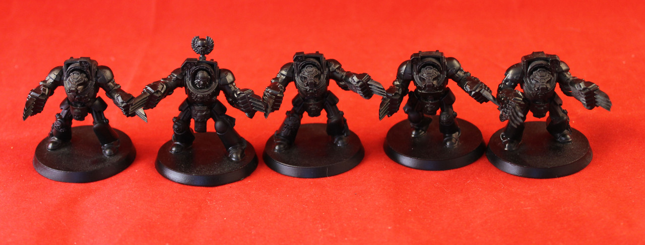 Warhammer 40K-Space Marines-Terminator Squad & bits -Plastic X5 - 133