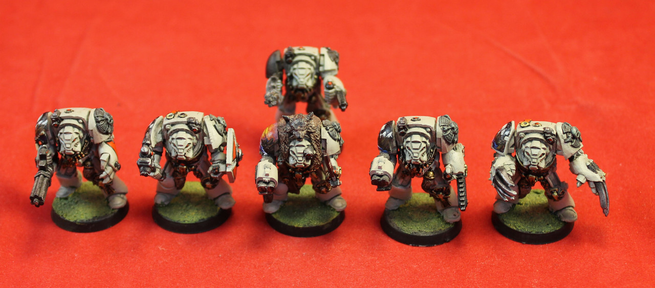 Warhammer 40K-Space Wolves-Terminators Metal X6 - Lot 101