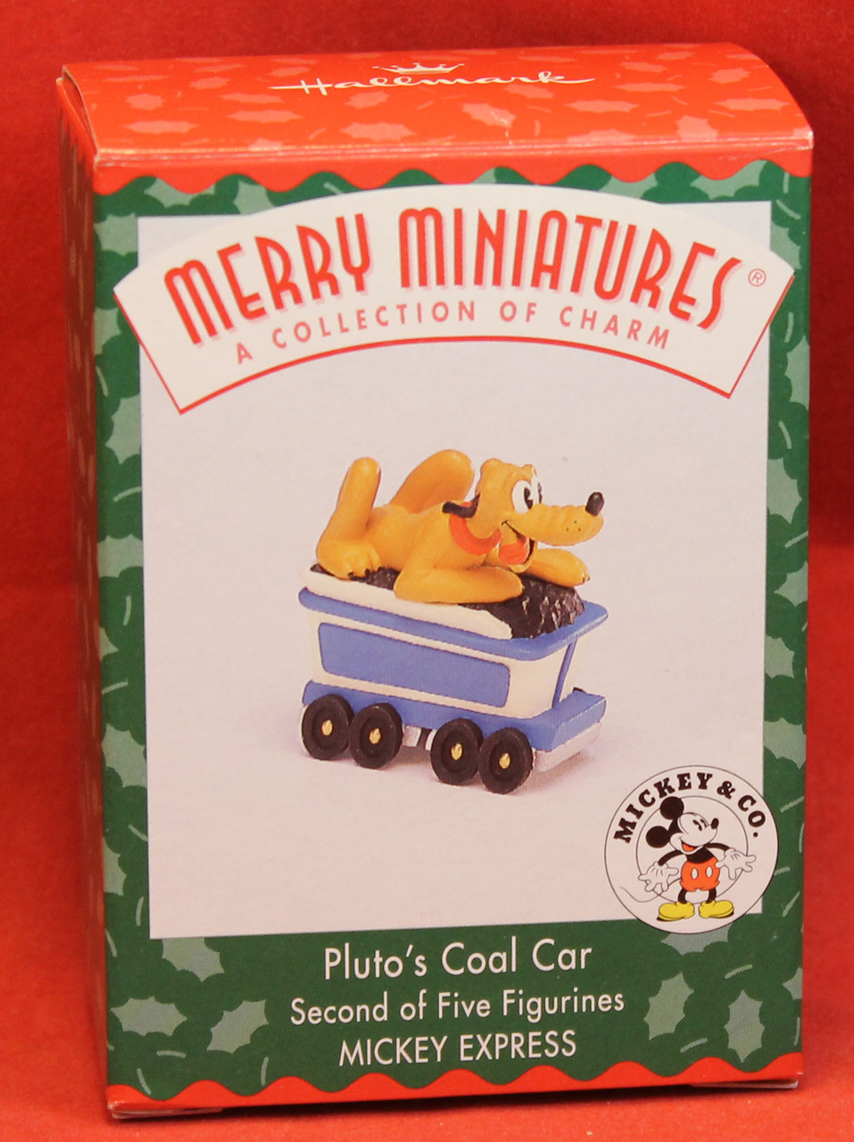 Disney Christmas Figure - Pluto's Coal Car