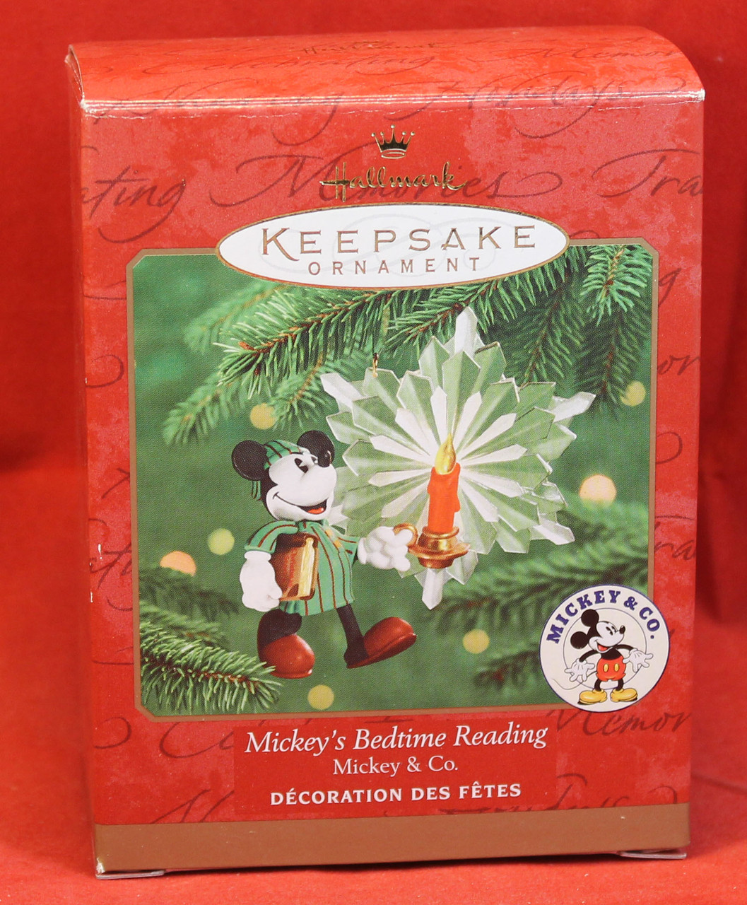 Disney Christmas Ornament - Mickey's Bedtime Reading