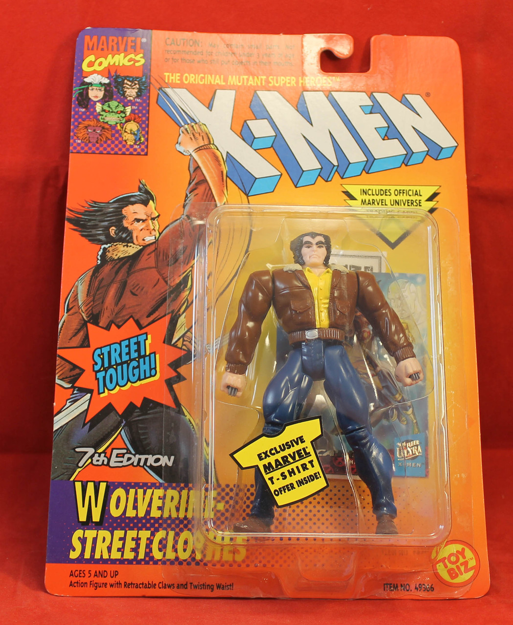 X-Men - Action Figure - 1994 Toy Biz - Wolverine Street Clothes