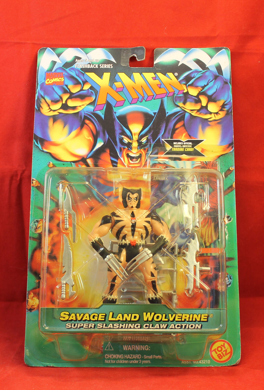 X-Men - Flashback Series - Action Figures - 1996 Toy Biz - Savage Land Wolverine