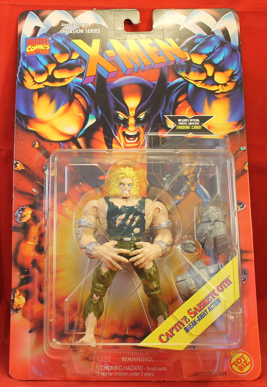 X-Men - Invasion Series - Action Figure - 1995 Toy Biz - Captive Sabretooth