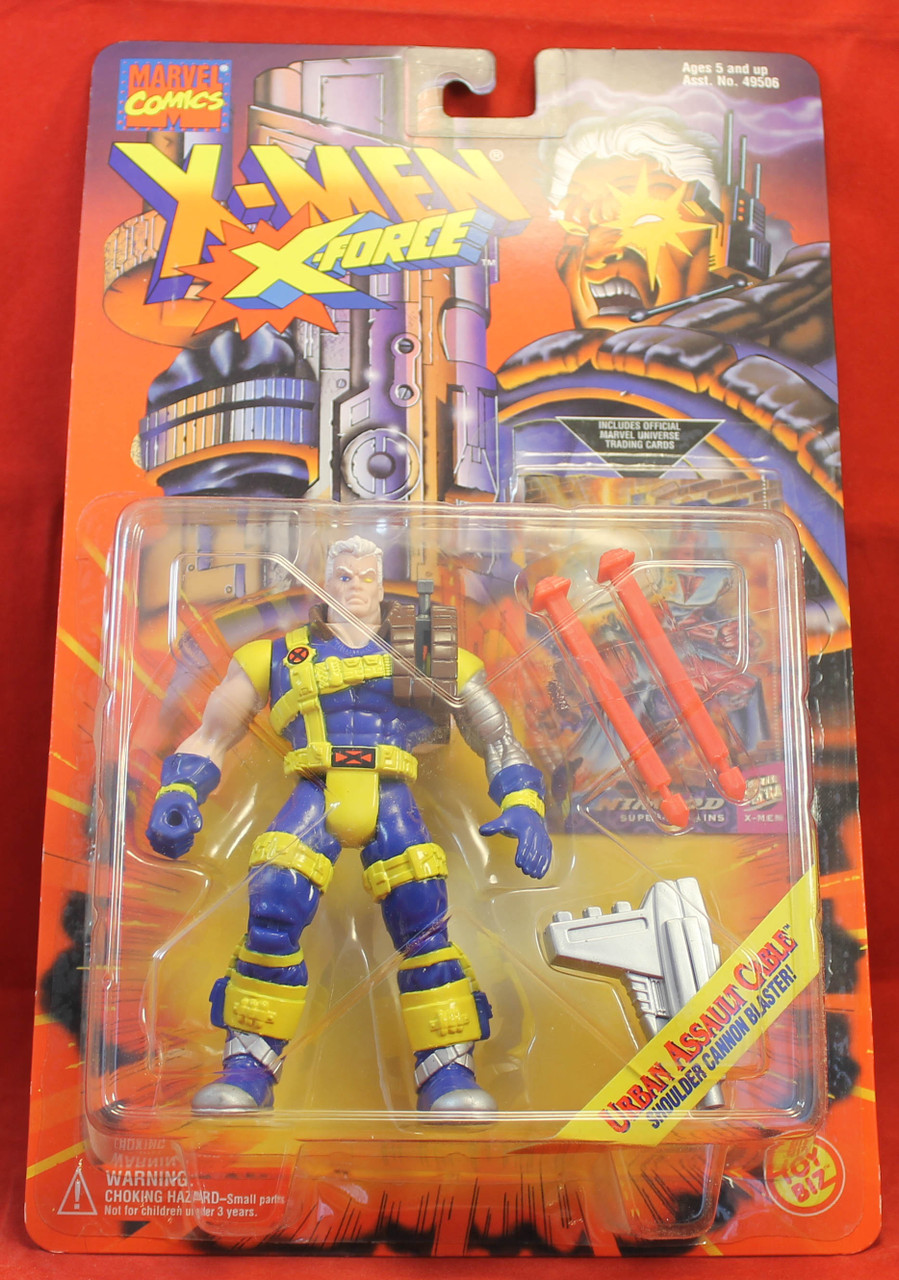 X-Men X-Force - Action Figure - 1995 Toy Biz - Cable Urban Assualt