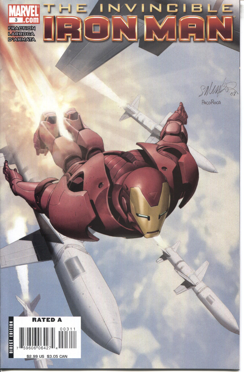 Iron Man (2008 Series) #3 A #460 NM- 9.2