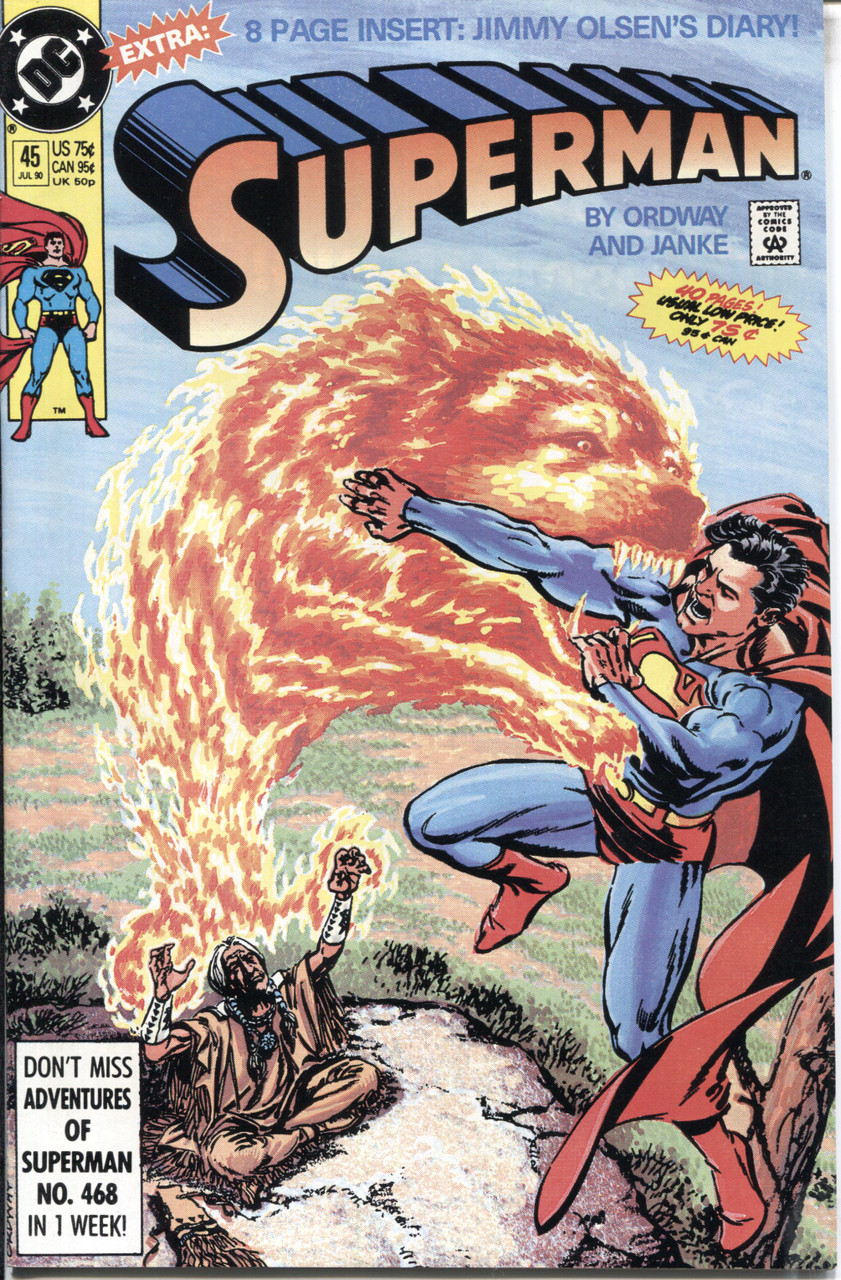 Superman (1987 Series) #45 NM- 9.2