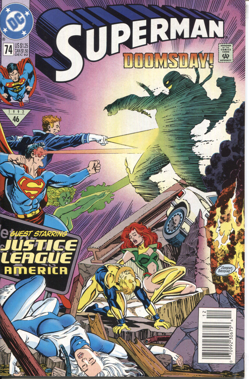 Superman (1987 Series) #74 Newsstand NM- 9.2