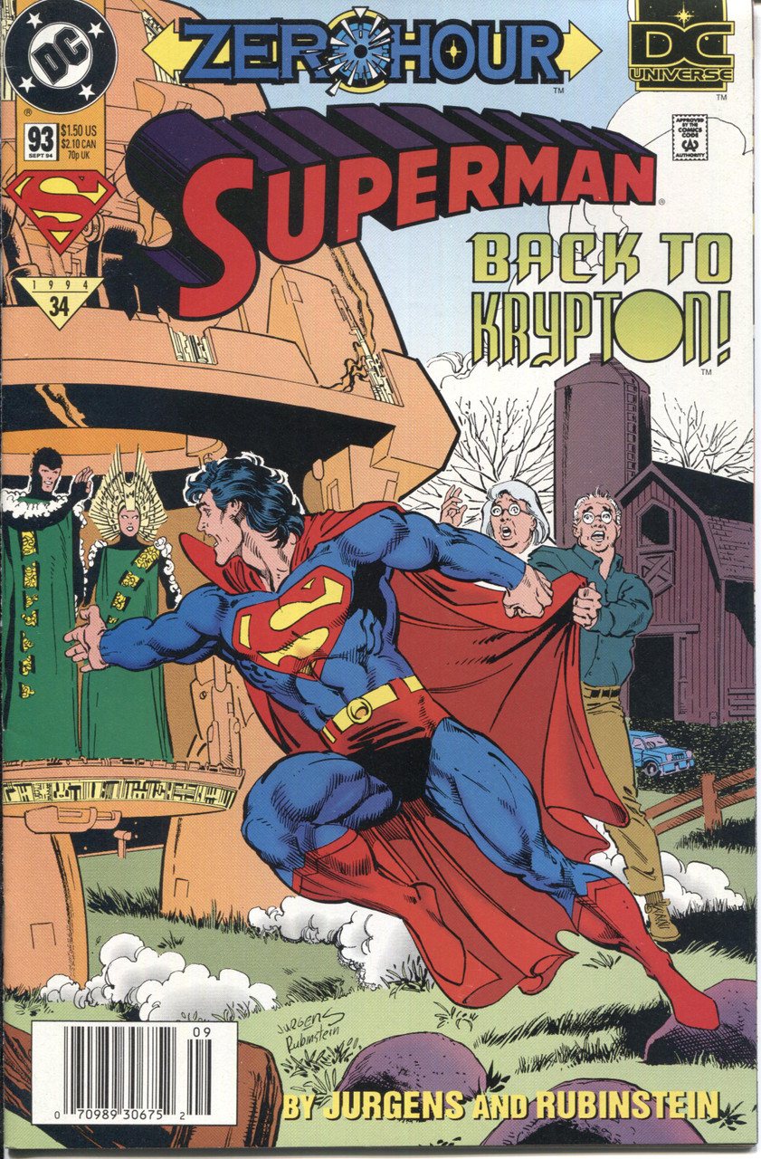 Superman (1987 Series) #93 Newsstand NM- 9.2