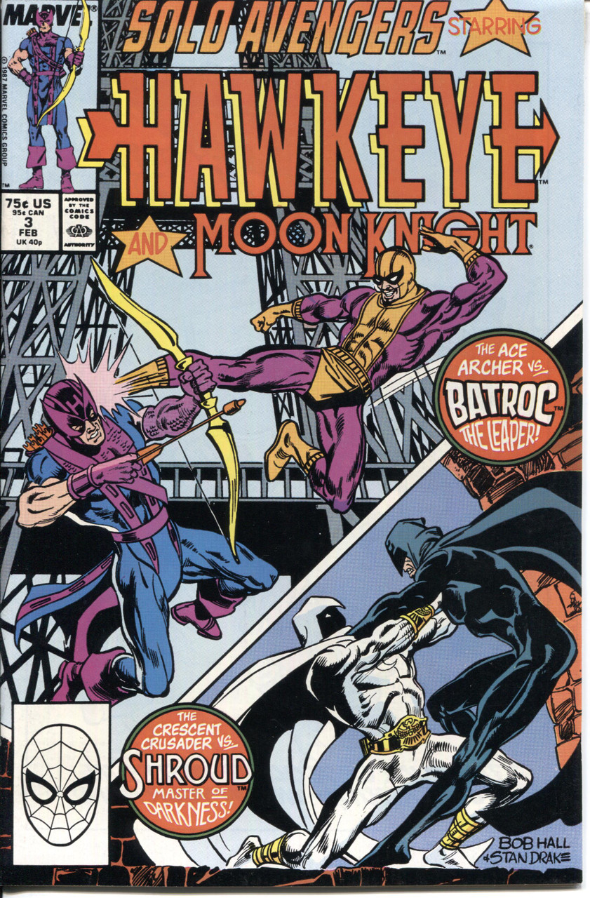 Solo Avengers Hawkeye (1987 Series) #3 NM- 9.2