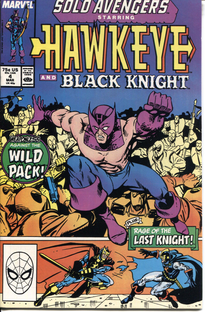 Solo Avengers Hawkeye (1987 Series) #4 NM- 9.2