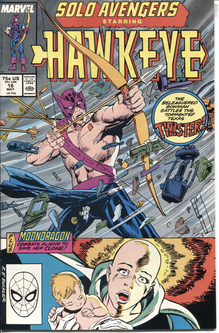 Solo Avengers Hawkeye (1987 Series) #18 NM- 9.2