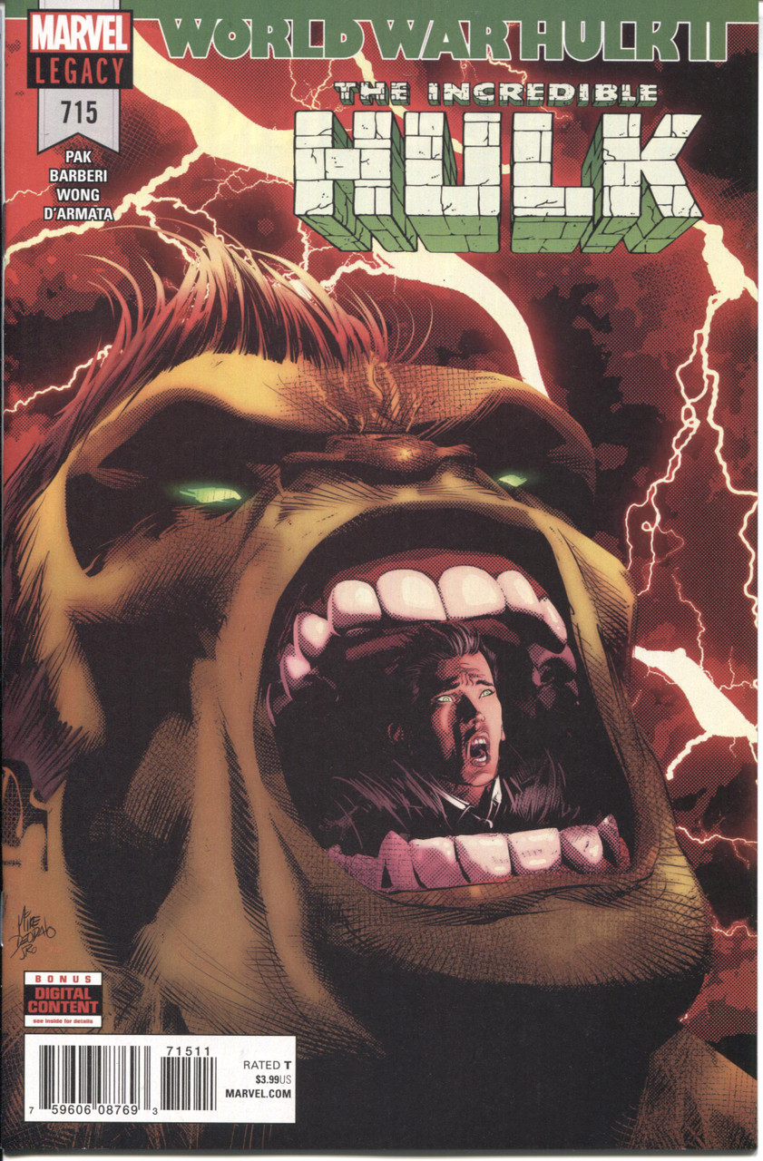 Incredible Hulk (2017 Series) #715 NM- 9.2