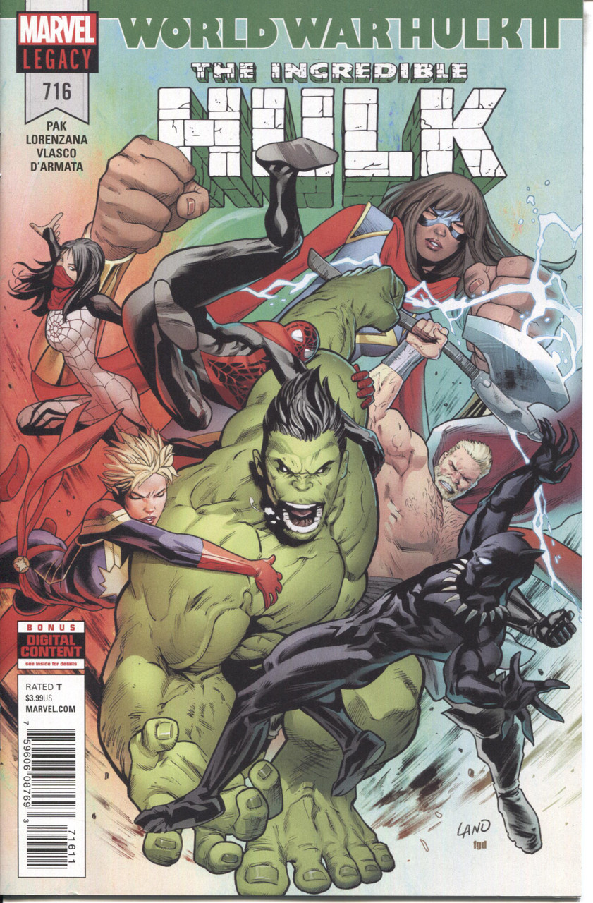 Incredible Hulk (2017 Series) #716 NM- 9.2