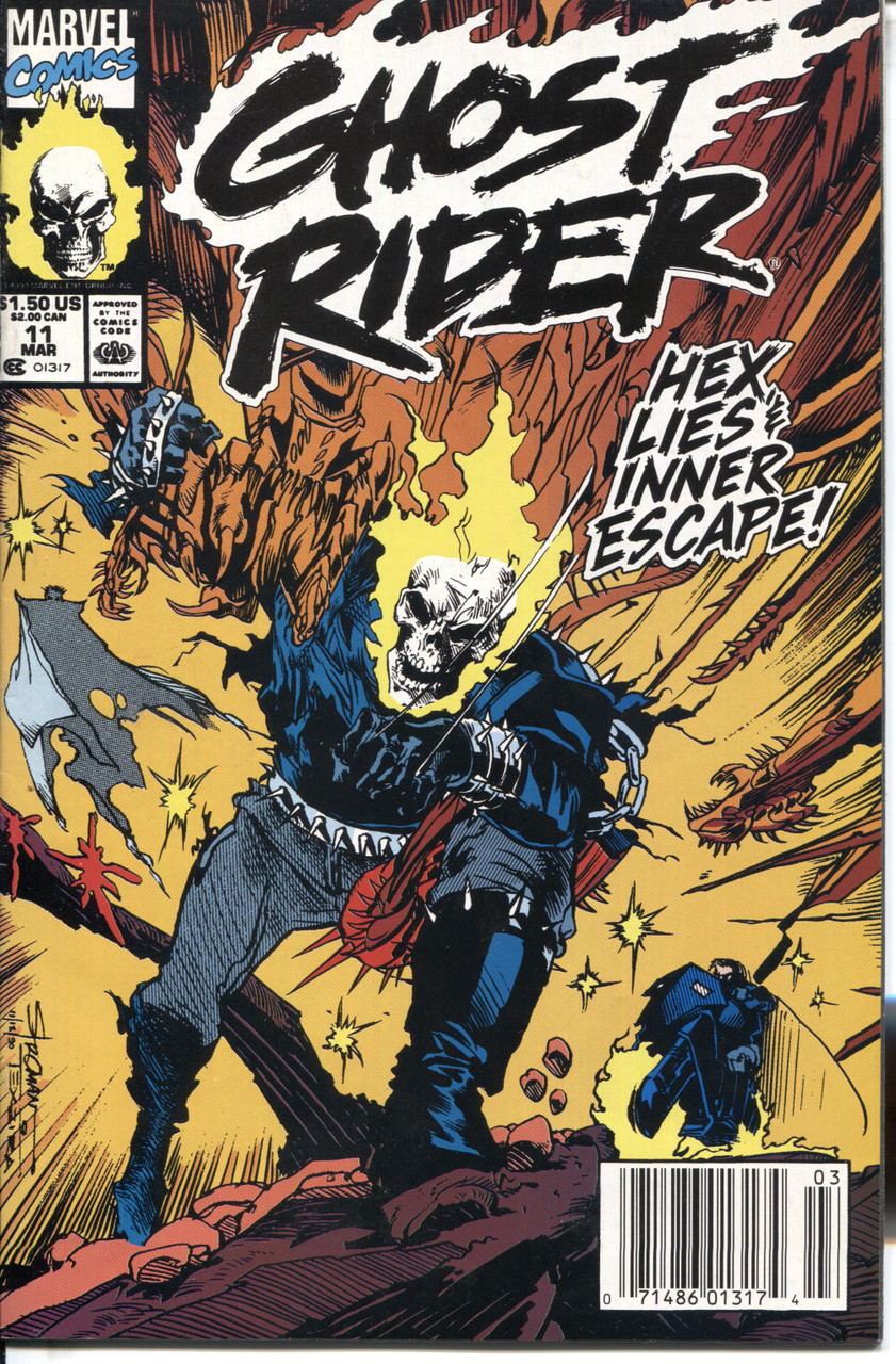 Ghost Rider (1990 Series) #11 Newsstand NM- 9.2