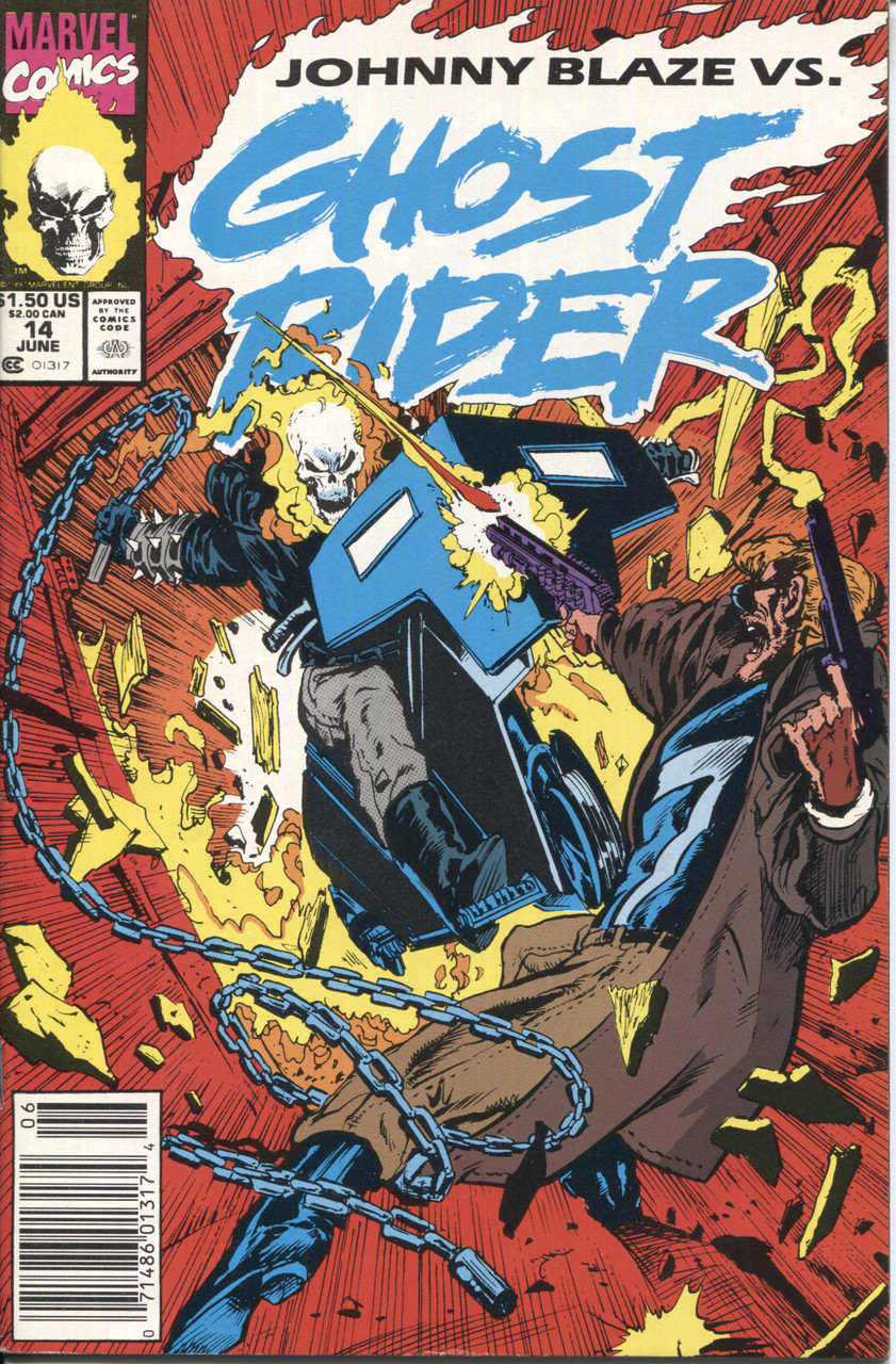 Ghost Rider (1990 Series) #14 Newsstand NM- 9.2