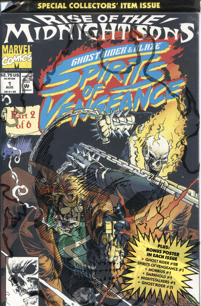 Ghost Rider & Blaze (1992 Series) #1 Bagged NM- 9.2
