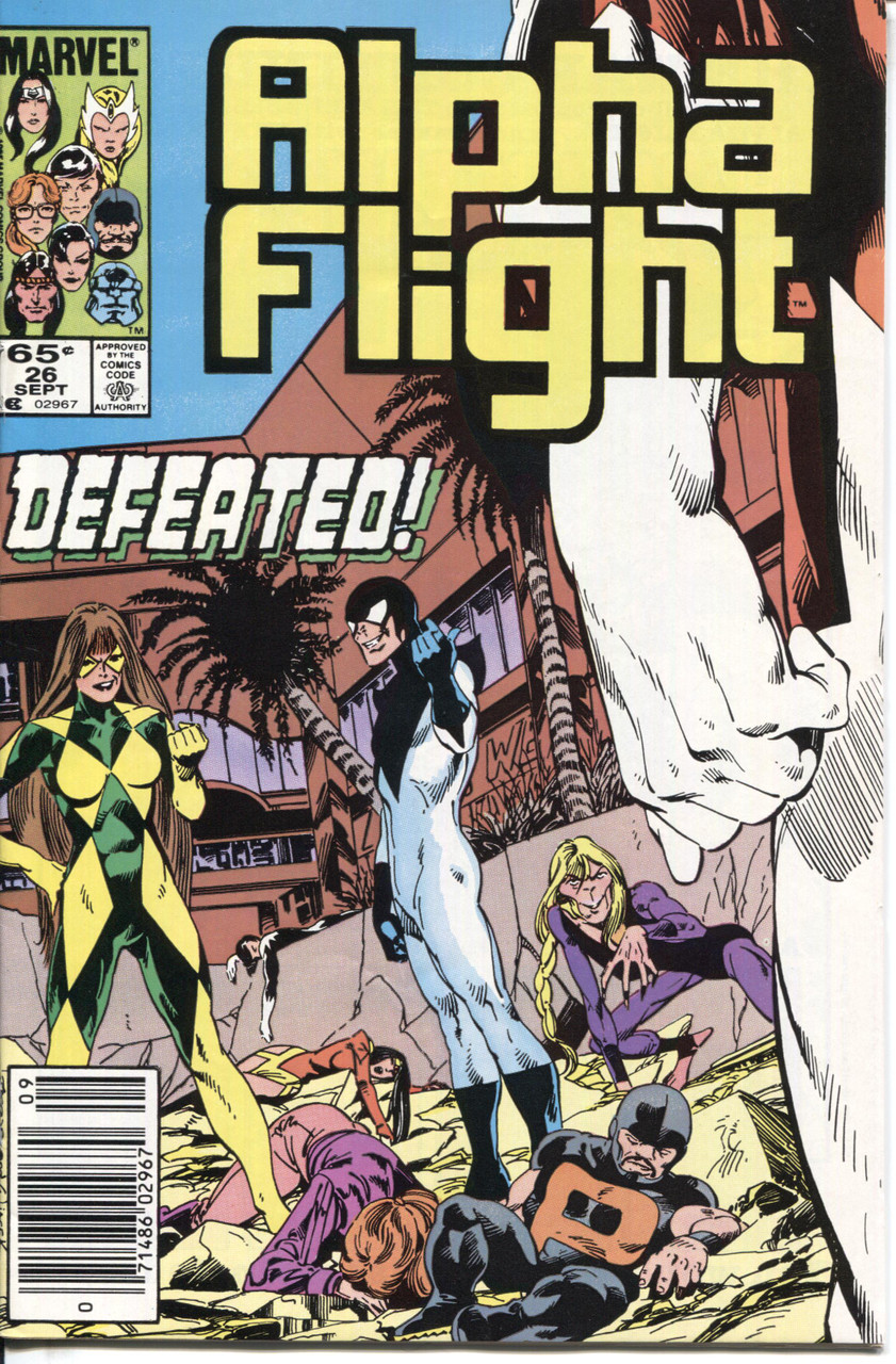 Alpha Flight (1983 Series) #26 Newsstand NM- 9.2