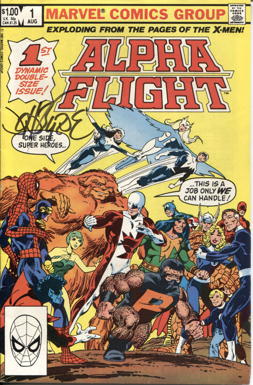 Alpha Flight (1983 Series) #1 Signed John Byrne VF 8.0