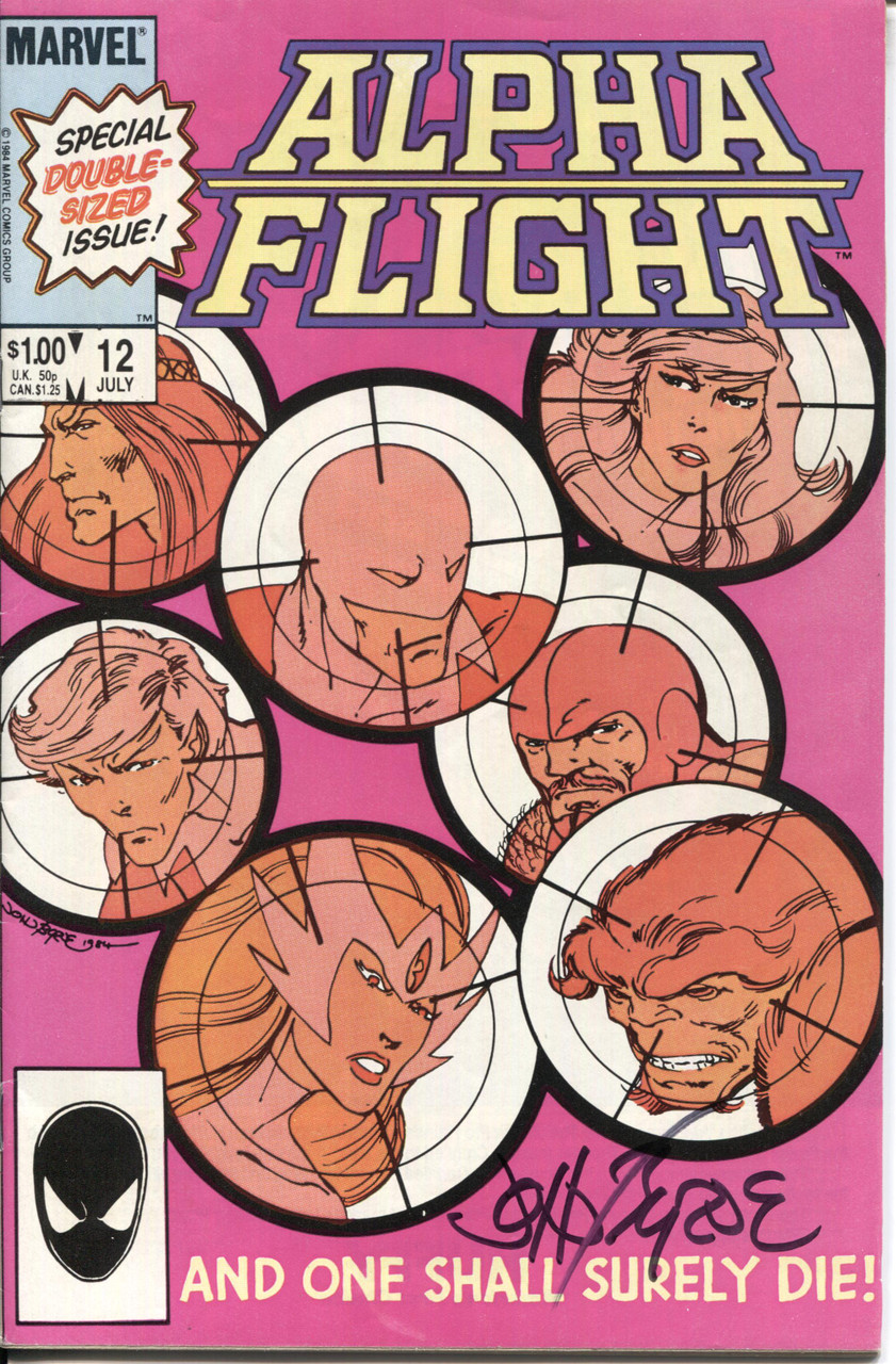 Alpha Flight (1983 Series) #12 Signed John Byrne VF 8.0