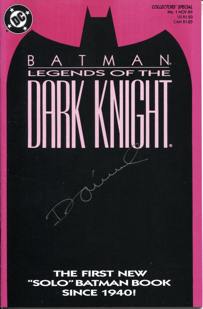 Batman Legend Dark Knight (1989 Series) #1 A Signed NM- 9.2