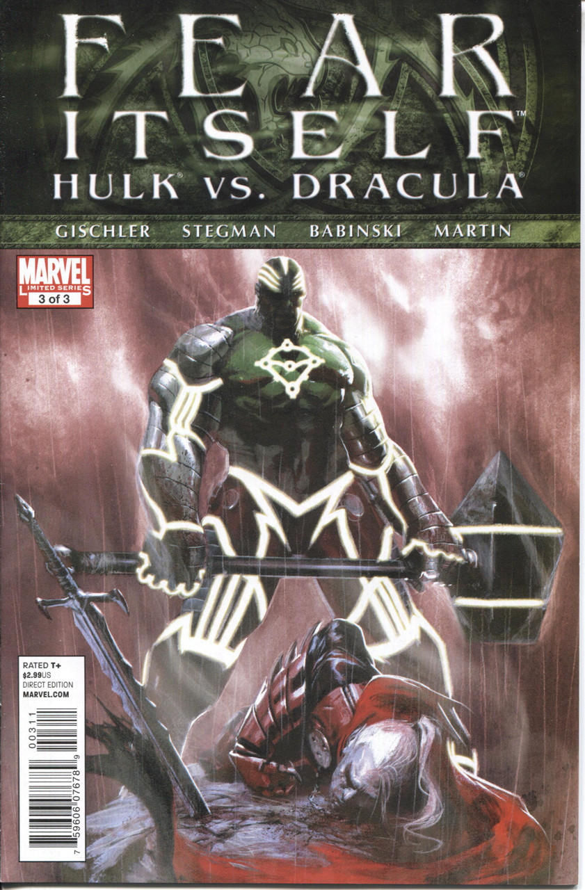 Fear Itself Hulk vs Dracula (2011 Series) #3 NM- 9.2