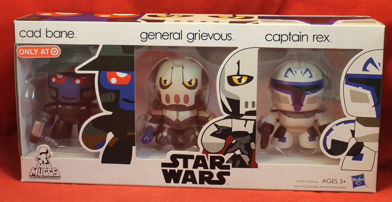 Star Wars Mini Muggs  - Cad Bane Grievous Captain Rex