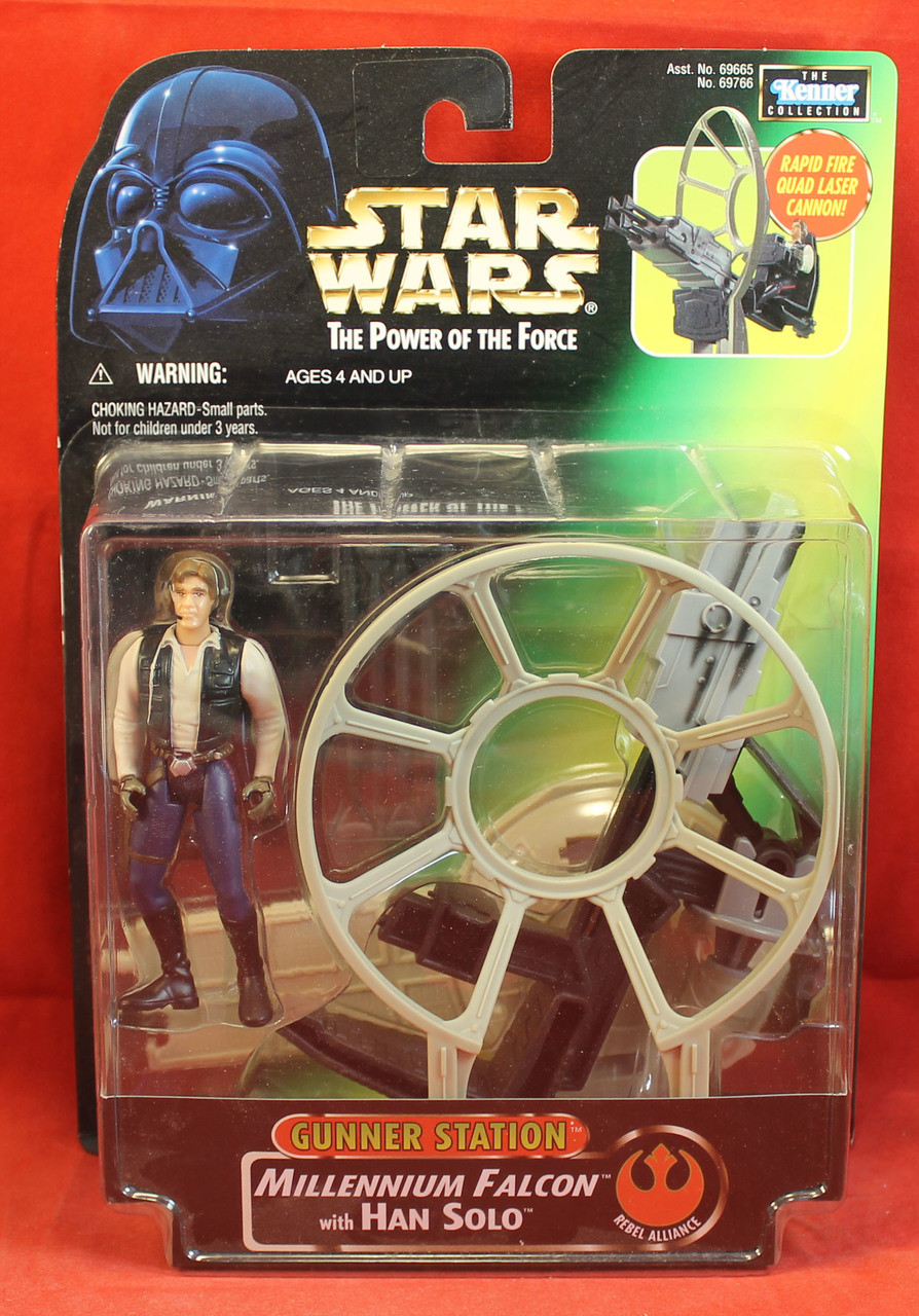 Star Wars Power of the Force POTF Deluxe Gunner Station - Han Solo