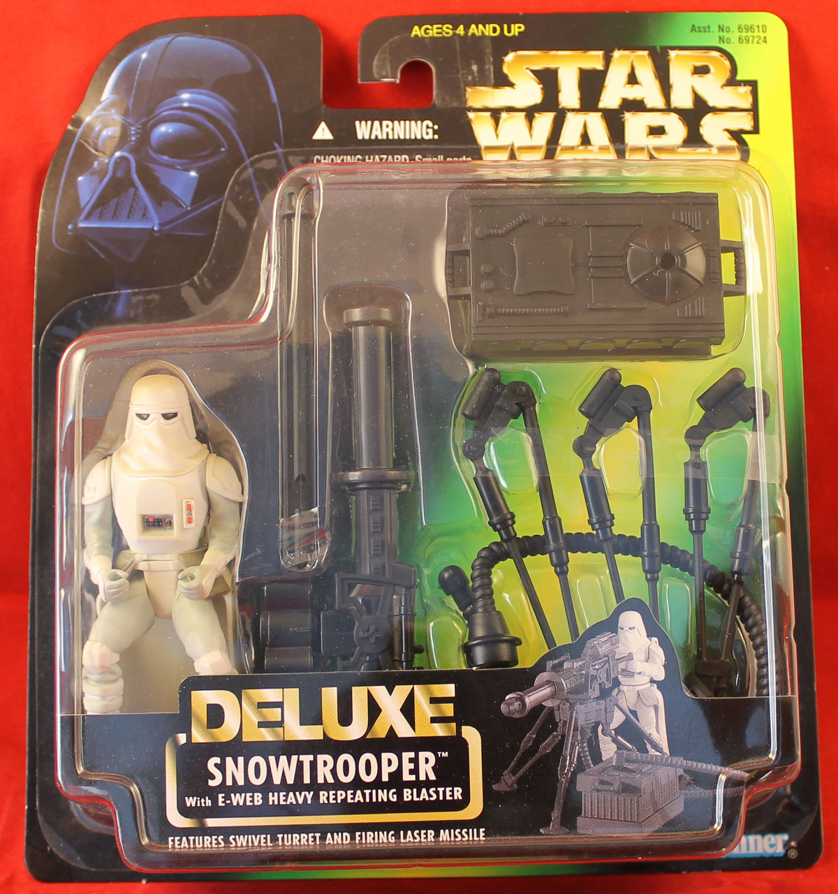 Star Wars Power of the Force POTF Deluxe Snowtrooper E-Web Heavy Blaster