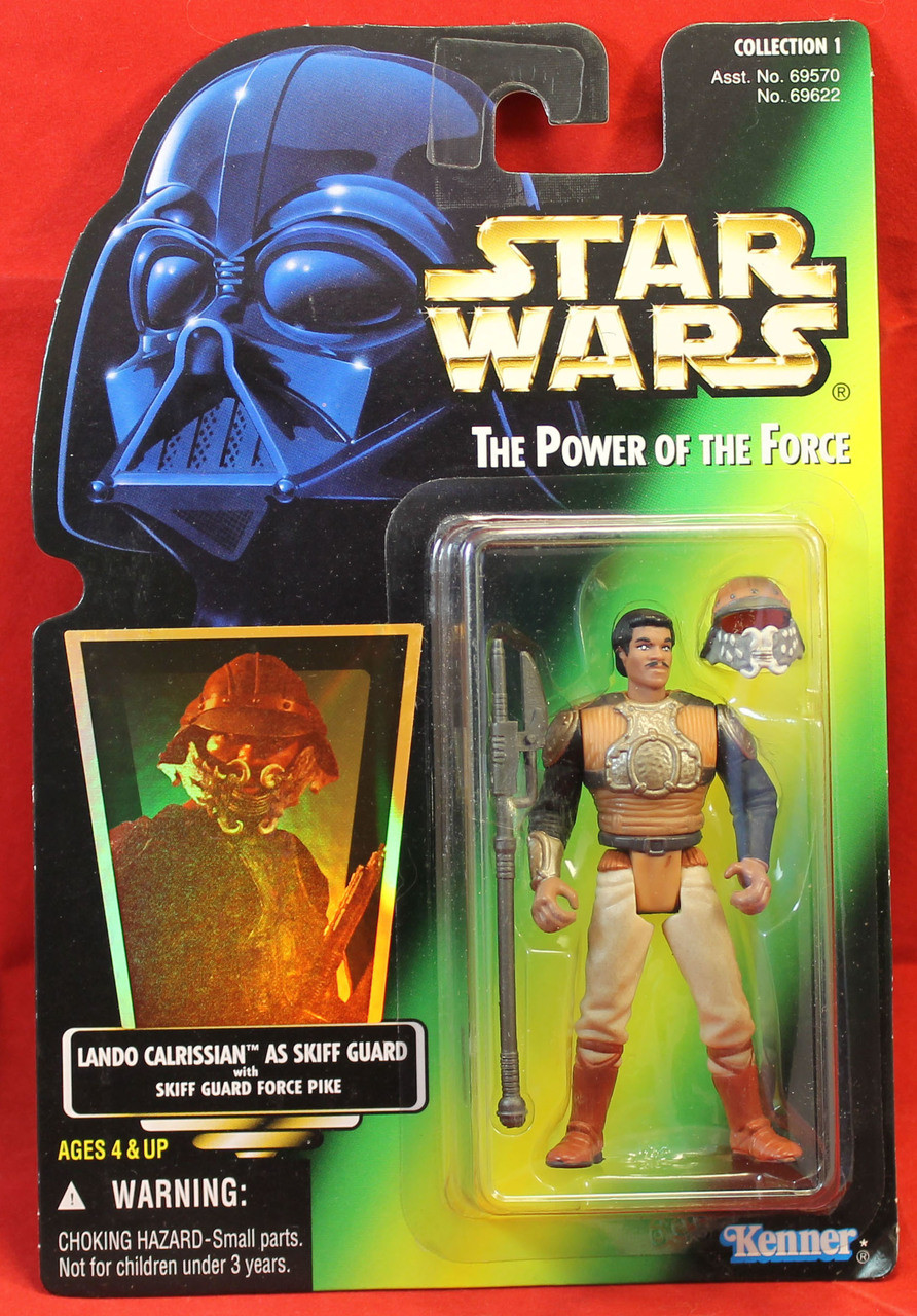 Star Wars Power of the Force POTF Green Card Lando Calrissian Skiff Guard .00