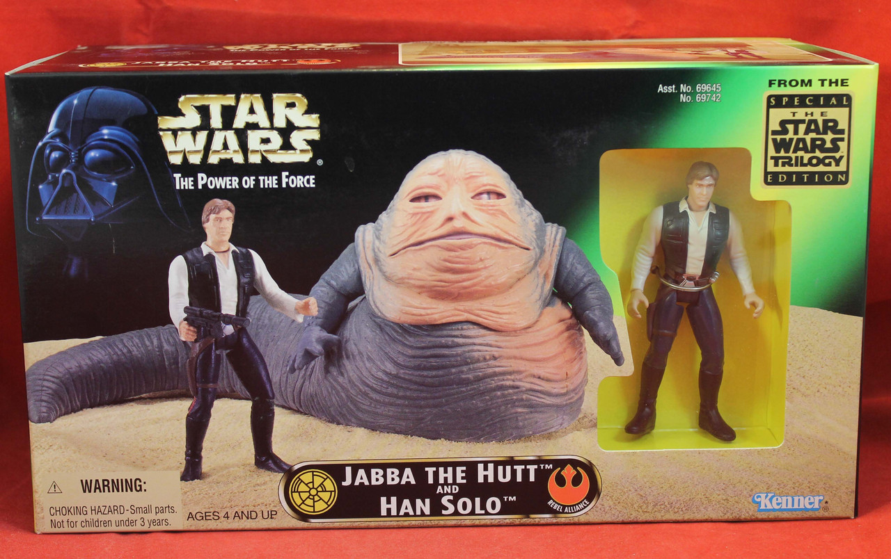 Star Wars Power of the Force POTF Jabba the Hutt & Han Solo