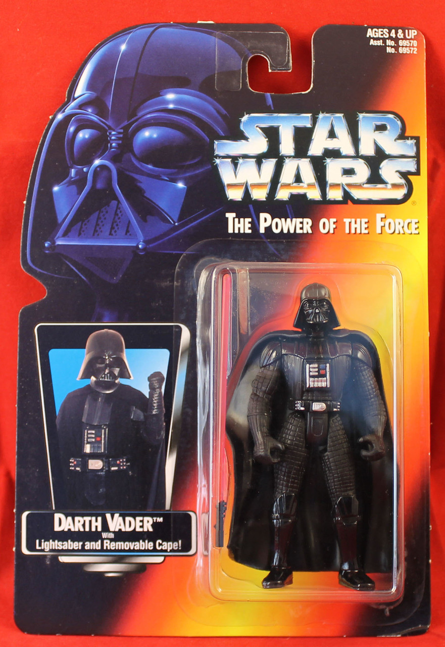 Star Wars Power of the Force POTF Red Card Darth Vader Long Lightsaber