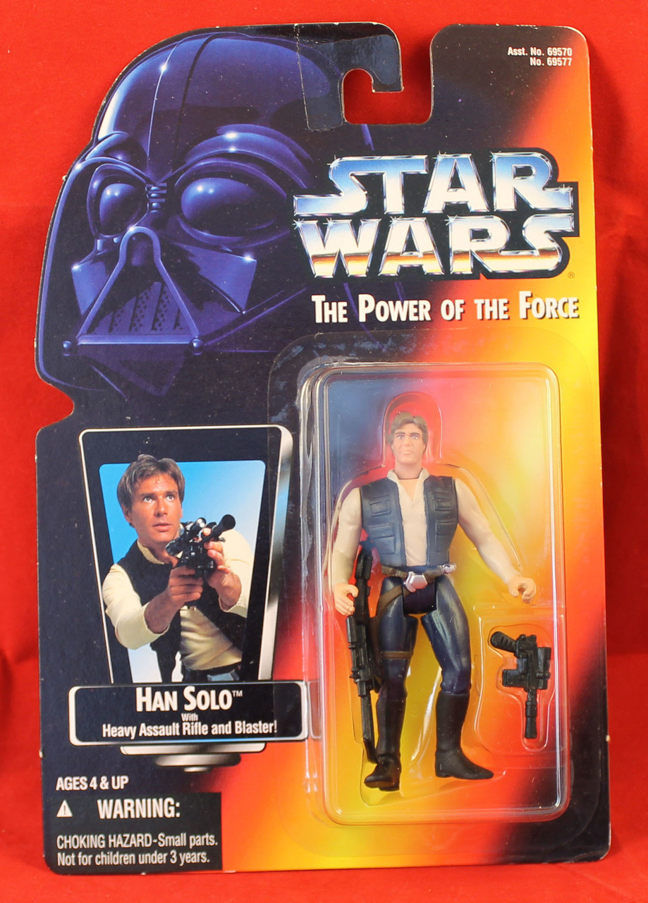 Star Wars Power of the Force POTF Red Card Han Solo Rogue