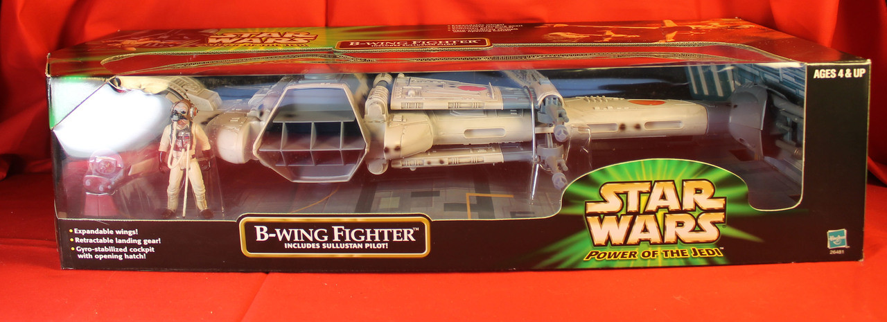 Star Wars Power of the Jedi POTJ B-Wing Fighter Includes Sullustan Pilot