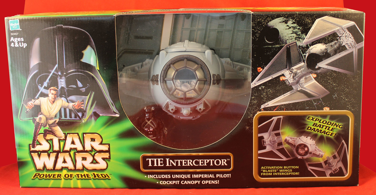 Star Wars Power of the Jedi POTJ TIE Interceptor with Imperial Pilot