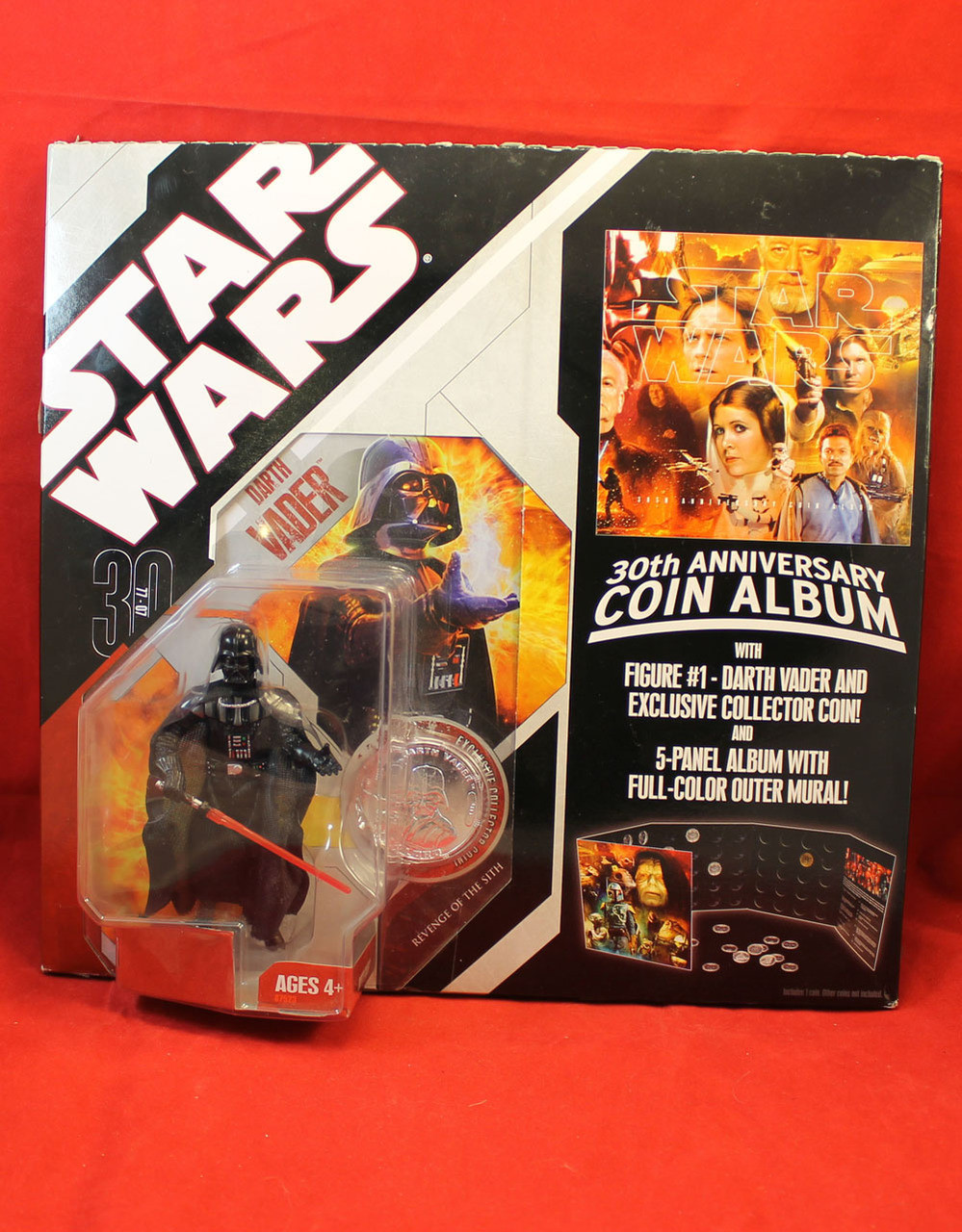 Star Wars TAC 30th Anniversary Collection #01 Darth Vader with Coin Album