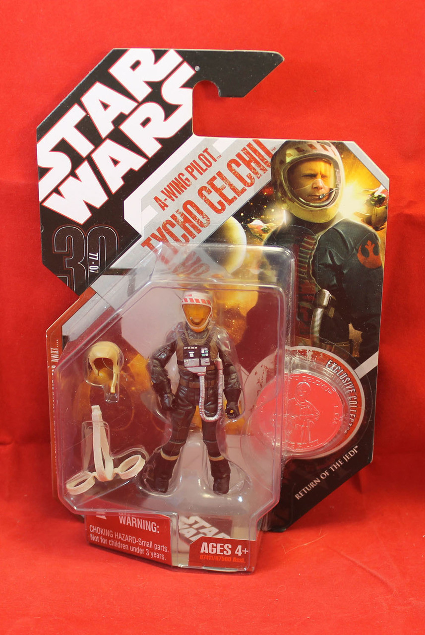 Star Wars TAC 30th Anniversary Collection #44 A-Wing Pilot Tycho Celchu