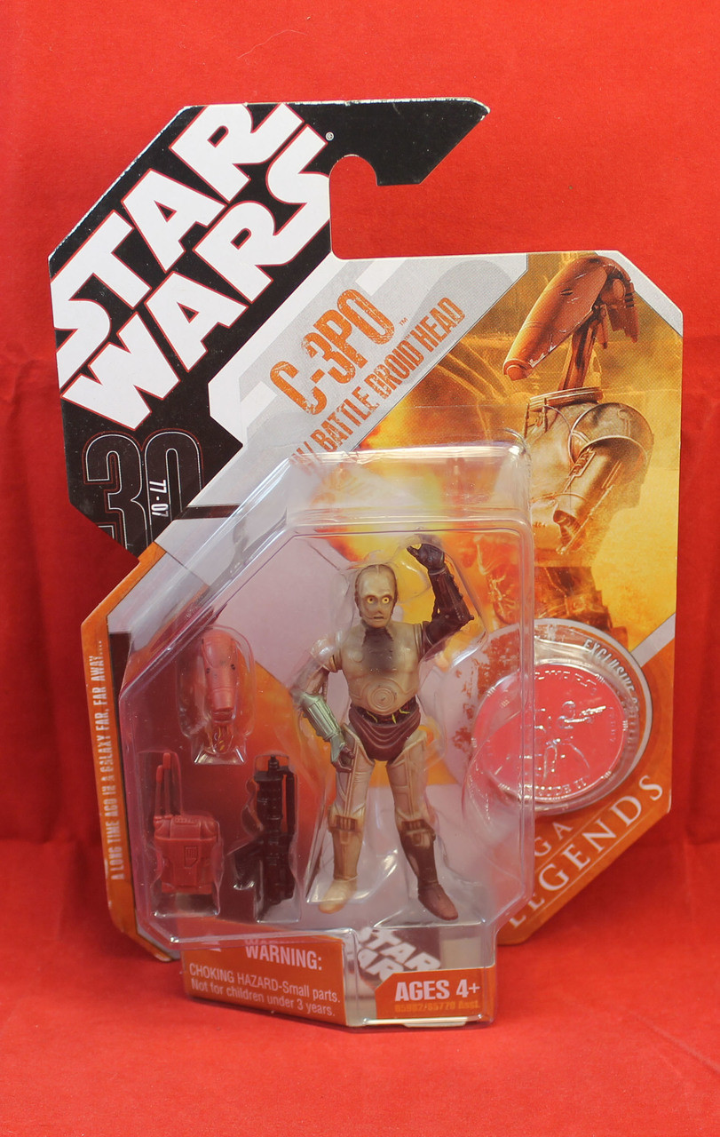 Star Wars TAC 30th Anniversary Collection Saga Legends C-3PO Battle Droid head