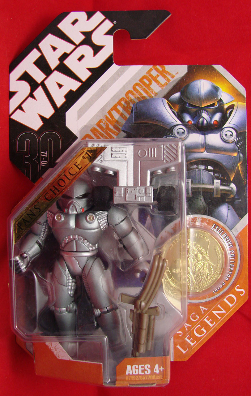 Star Wars TAC 30th Anniversary Collection Saga Legends Darktrooper Gold Coin