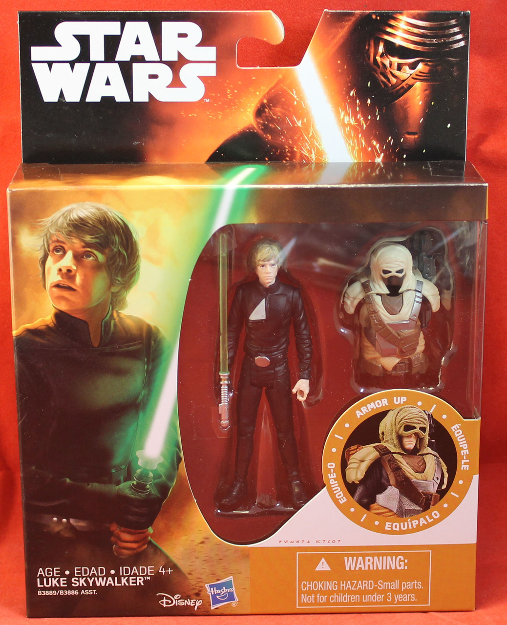 Star Wars TFA The Force Awakens Armor Up 3.75" Luke Skywalker