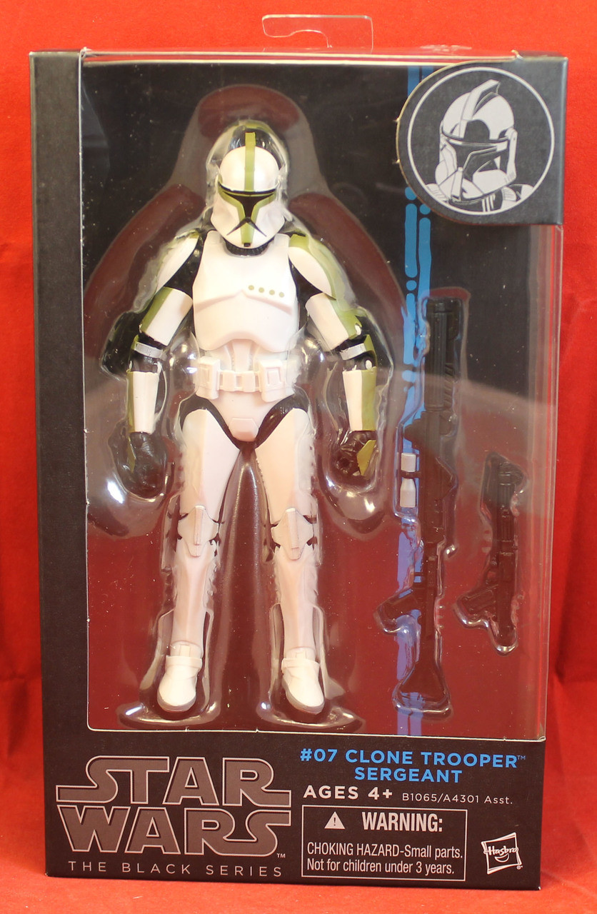 Star Wars The Black Series 6" #07 Clone Trooper Sergeant Blue Box