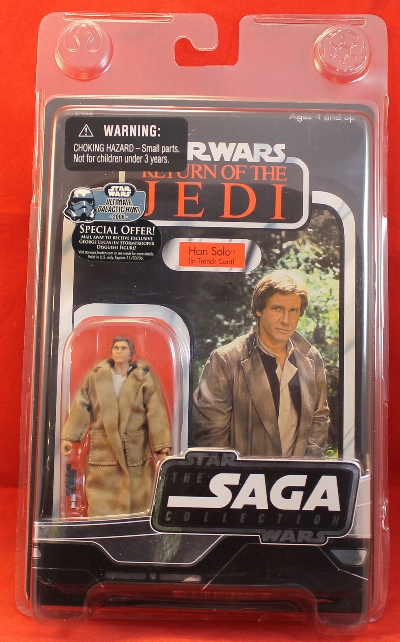 Star Wars The Saga Collection Han Solo Endor Trench Coat