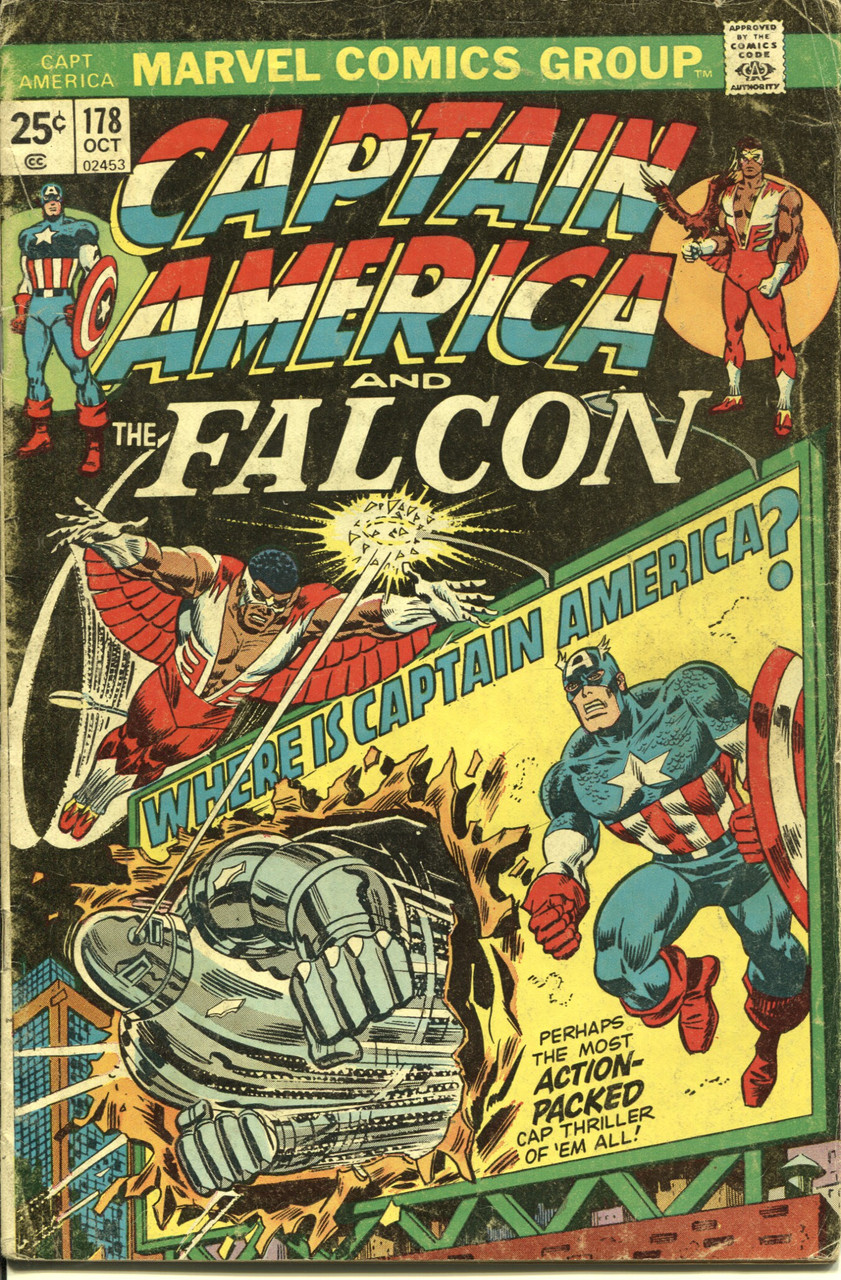 Captain America (1968 Series) #178 VG 4.0