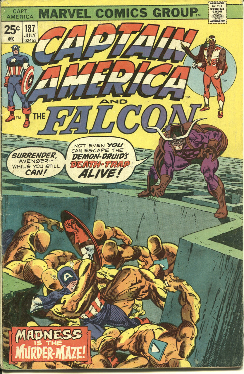 Captain America (1968 Series) #187 VG- 3.5