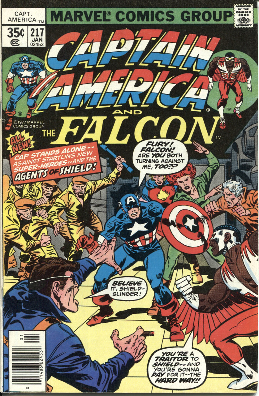 Captain America (1968 Series) #217 Newsstand VF 8.0