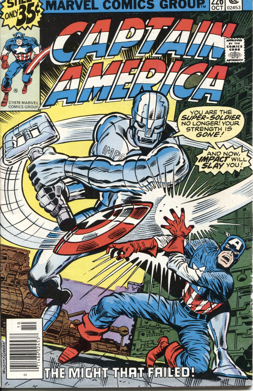 Captain America (1968 Series) #226 Newsstand FN 6.0