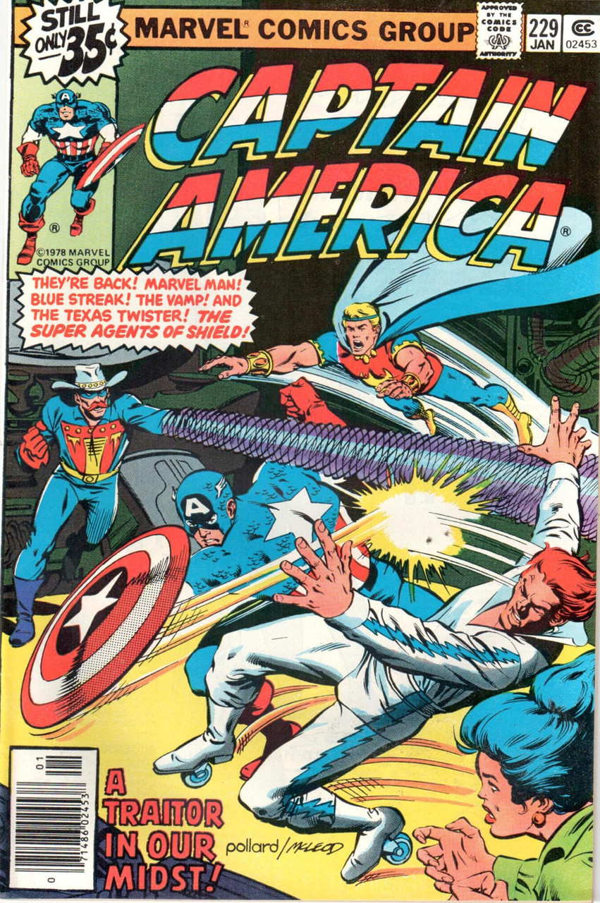 Captain America (1968 Series) #229 Newsstand NM- 9.2