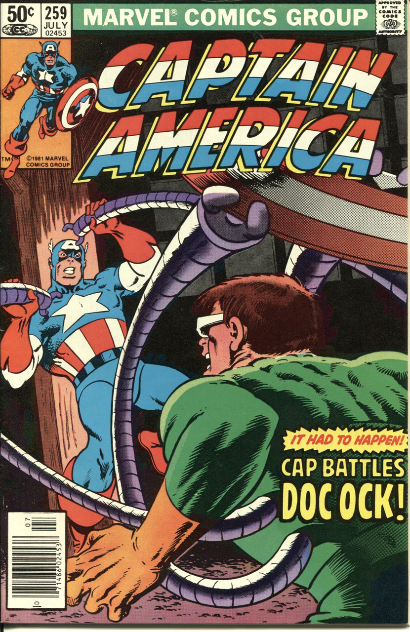 Captain America (1968 Series) #259 Newsstand VF/NM 9.0