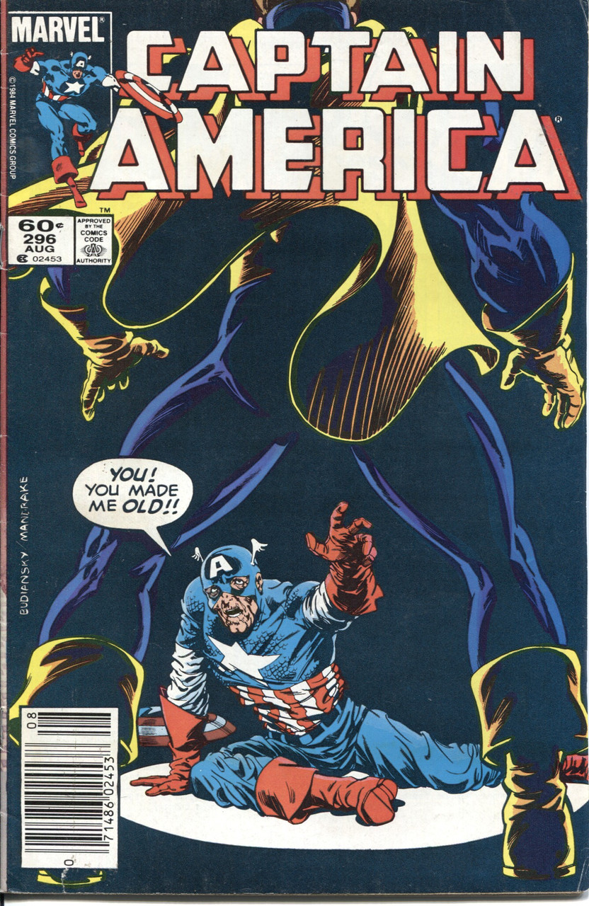 Captain America (1968 Series) #296 Newsstand VF- 7.5