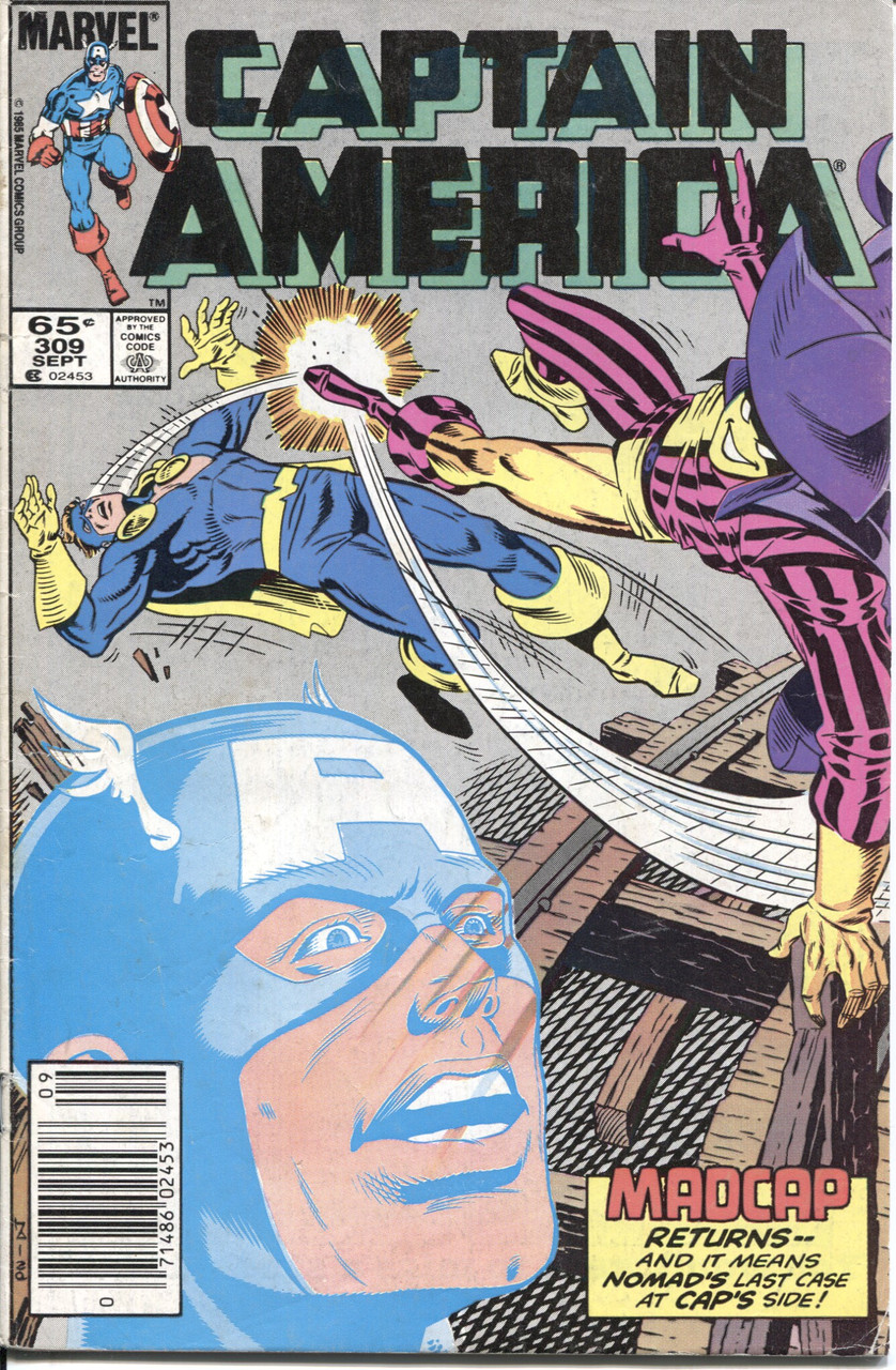 Captain America (1968 Series) #309 Newsstand VG+ 4.5