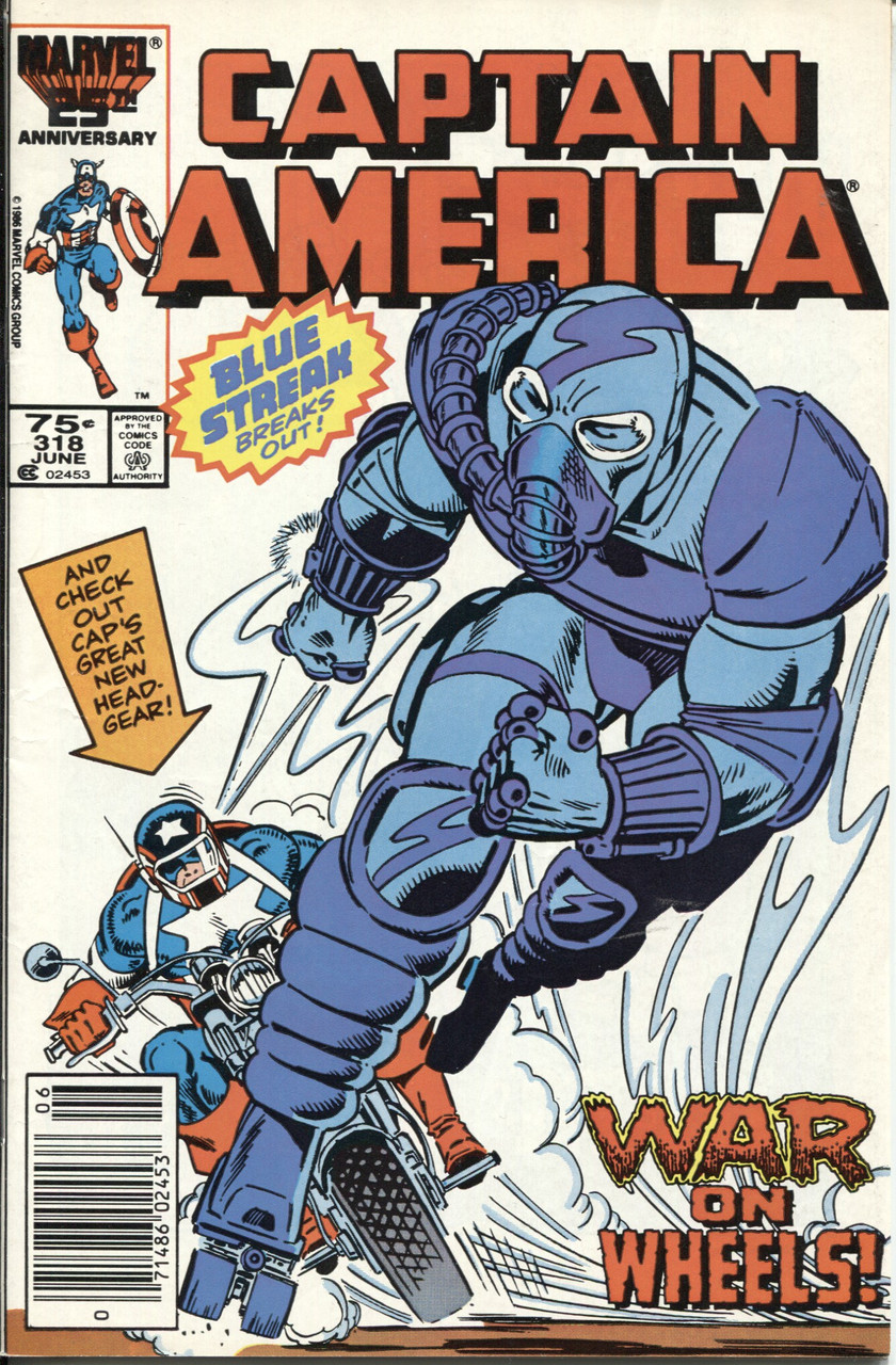 Captain America (1968 Series) #318 Newsstand FN+ 6.5